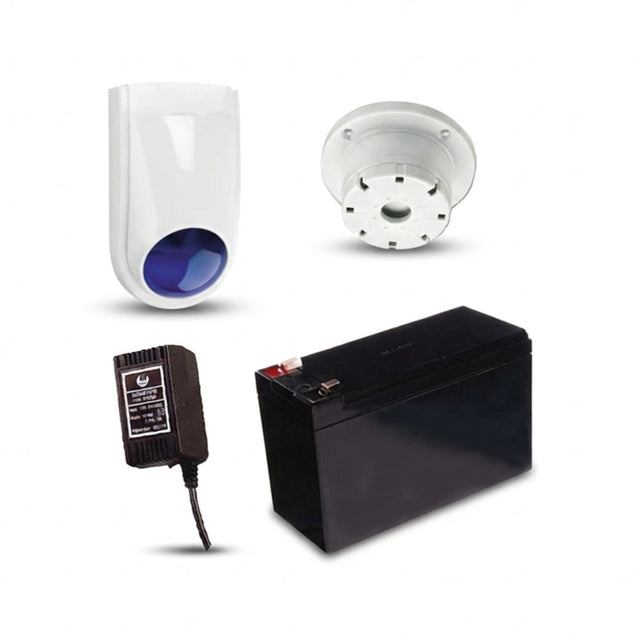 Bosch Alarm External Siren Kit (KIT3) — Flush Mount, Blue Strobe & Backup Battery