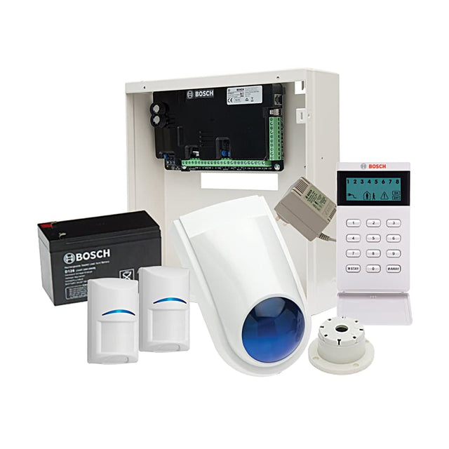 Bosch Solution 2000 Alarm Kit — 2 Blue Line Gen2 PIRs + Icon Keypad