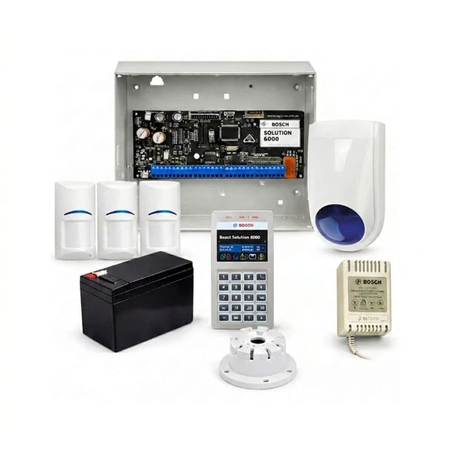 Bosch Solution 6000 Alarm Kit — Wi-Fi Keypad, 3 PIRs, Battery & Sirens — image 1
