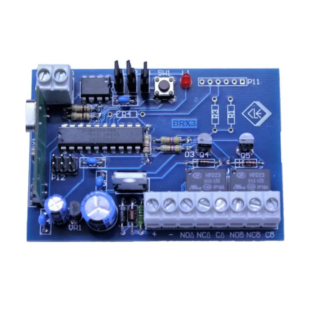 Bosch HCR-BU2 — Standalone 433MHz Receiver, Dual SPDT Relay in Enclosure (Blue)