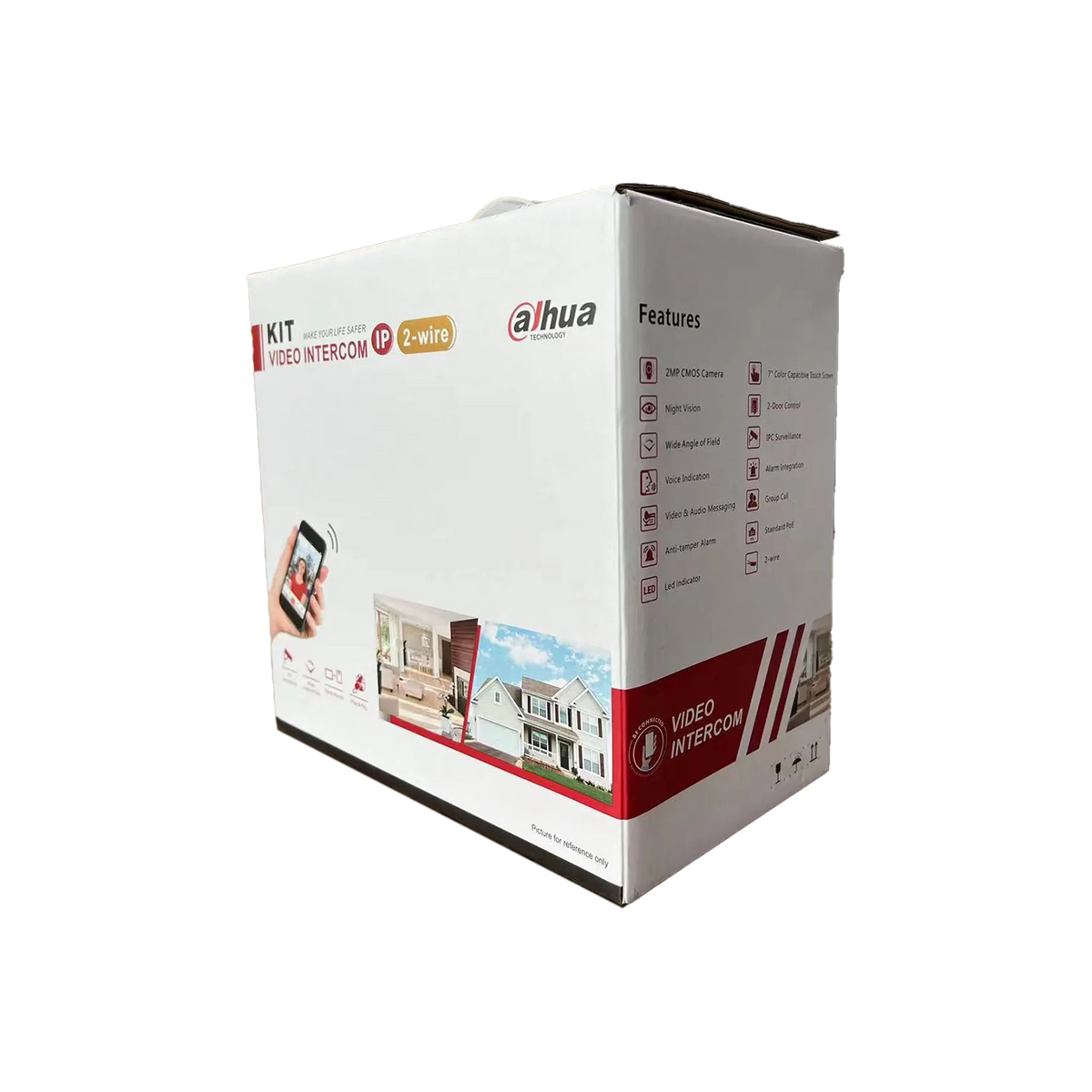 Dahua 2-Wire Video Intercom Kit — Fisheye Door Station & 7″ Monitor | DHI-KTD01L(S)-S2 — image 2