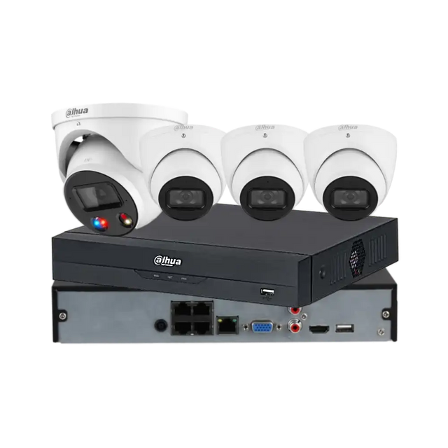 Dahua 4 × 6MP Full-Colour CCTV Kit — 1 × TiOC 3.0 + 3 × Smart Dual-Light + 4CH AI NVR — image 1