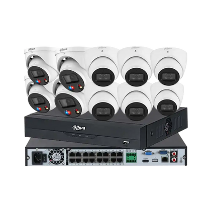 Dahua 6MP 16-Channel CCTV Kit — 4 × TiOC Active Deterrence + 6 × Smart Dual-Light + 16CH AI NVR
