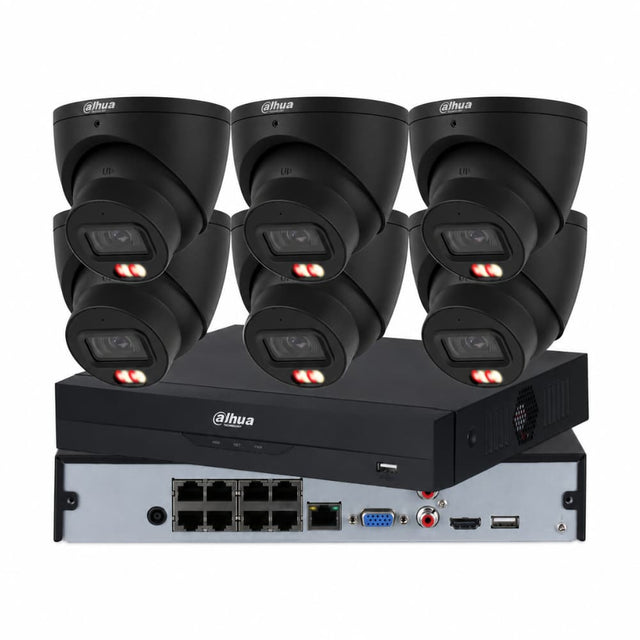 Dahua 6 × 6MP 3K Full-Colour Smart Dual-Light CCTV Kit — 8CH AI NVR (Standard or AcuPick)