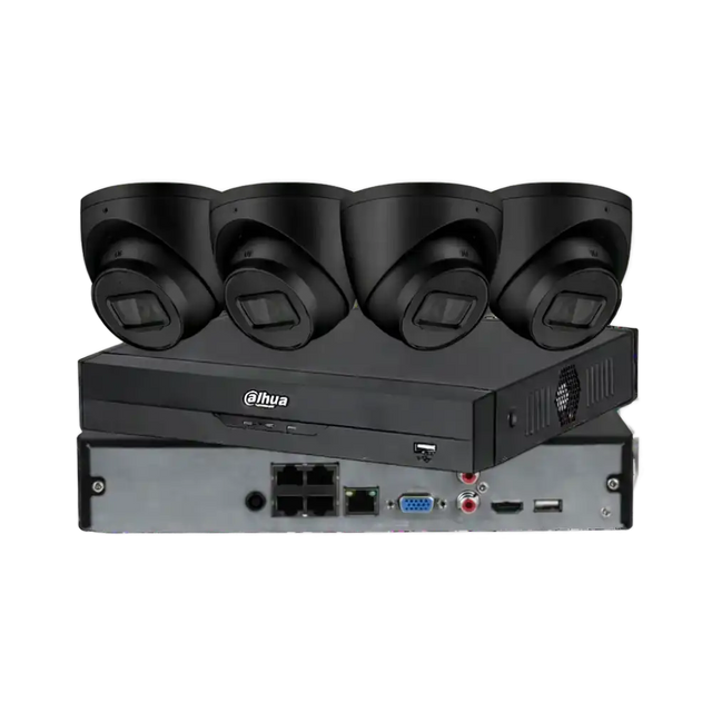 Dahua 4 × 8MP 4K Full-Colour Smart Dual-Light CCTV Kit — 4-Channel PoE AI NVR