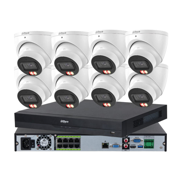 Dahua AcuPick Full-Colour CCTV Kit — 2–8 × 8MP Smart Dual-Light + 8CH AcuPick AI NVR