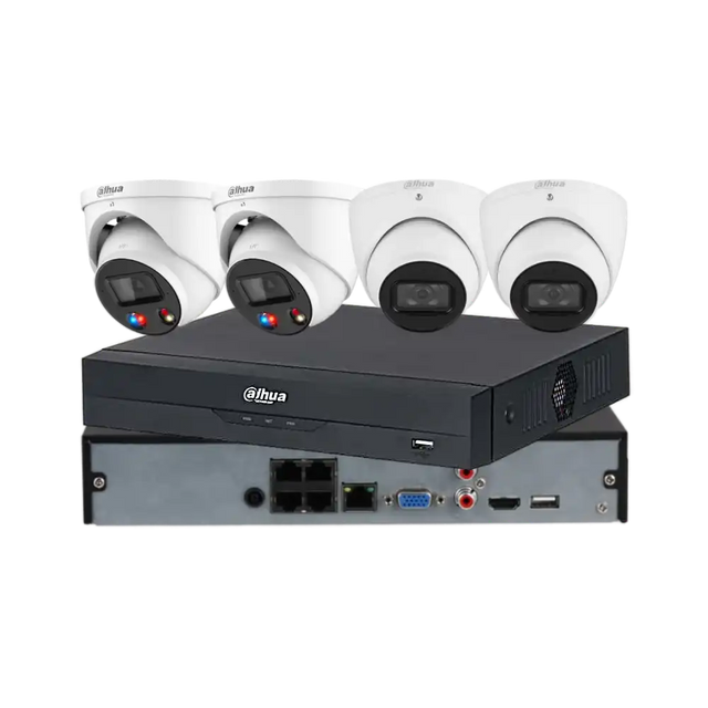 Dahua 4 × 6MP Full-Colour CCTV Kit — 2 × TiOC 3.0 + 2 × Smart Dual-Light + 8CH AI NVR — image 1