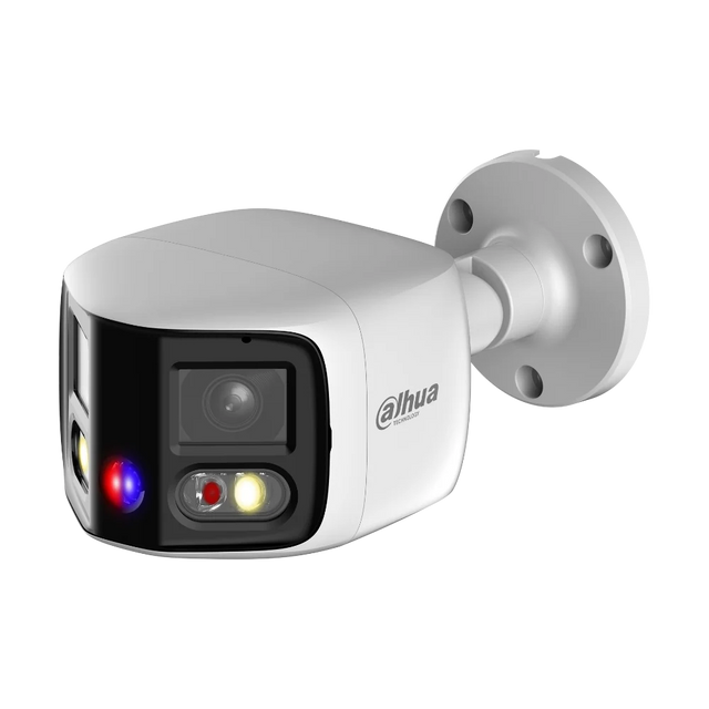 Dahua DH-IPC-PFW3849S-A180-AS-PV-ANZ — 8 MP (2× 4 MP) 180° Panoramic Dual-Sensor TiOC 2.0 Active Deterrence Bullet WizSense 3 Network Camera — image 1