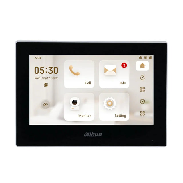 Dahua DHI-VTH2621G-P 7" IP PoE Indoor Monitor (Black) — image 1
