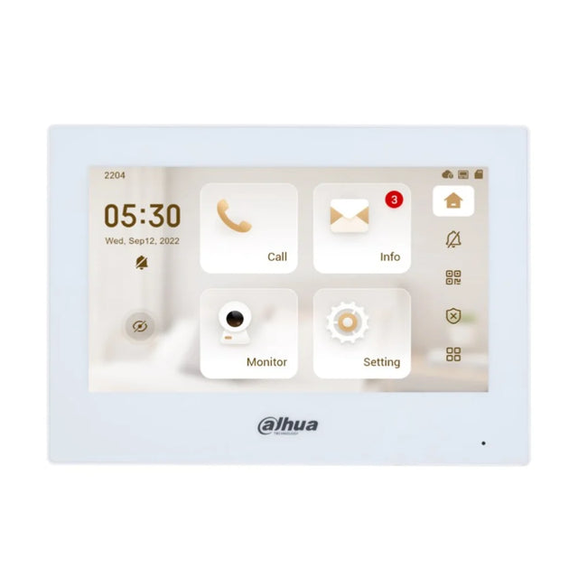 Dahua DHI-VTH2621GW-P 7" IP PoE Indoor Monitor (White) — image 1