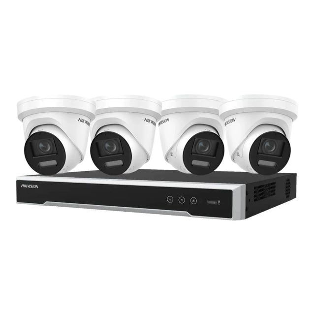 Hikvision 4 Camera ColorVu LiveGuard G3 Kit | 6MP or 8MP Turrets + 8CH NVR — image 1