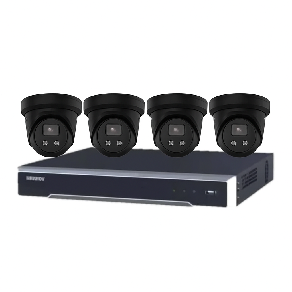 Hikvision 4 x 6MP Camera + 4 Channel NVR CCTV Kit: 4 AcuSense Turret Cameras + 4CH 4K NVR Security Bundle — image 2