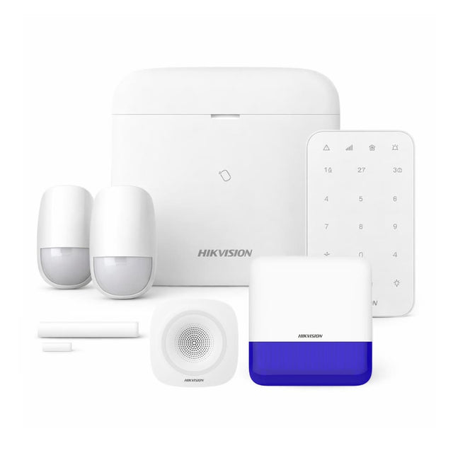 Hikvision AX PRO Wireless Alarm Kit — Hub, Keypad, 2 PIRs, Reed & Sirens