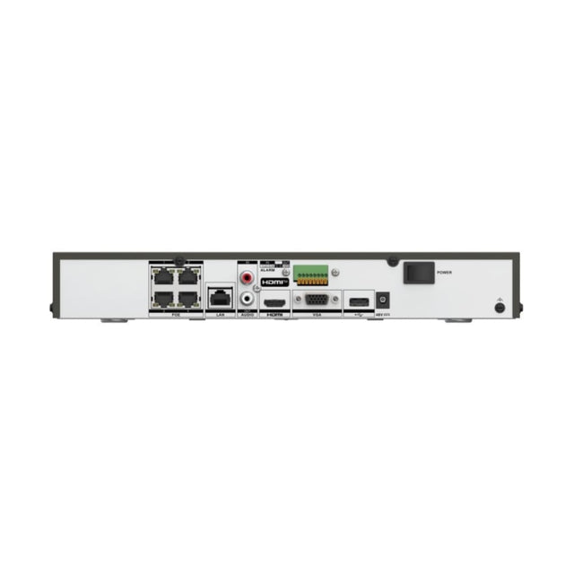 Hikvision DS-7604NI-M1/4P 4 Channel 4 PoE 1U 4K NVR — 32 MP Input, AcuSense Ready