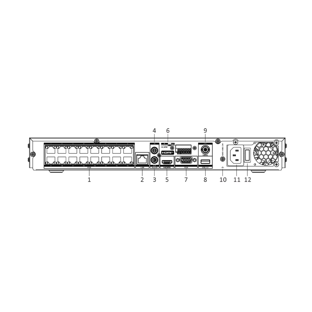 Hikvision DS-7616NI-M2/16P 16 Channel 16 PoE 8K NVR — 32 MP, AcuSense Ready — image 2