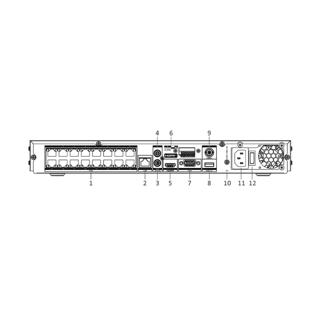 Hikvision DS-7616NI-M2/16P 16 Channel 16 PoE 8K NVR — 32 MP, AcuSense Ready
