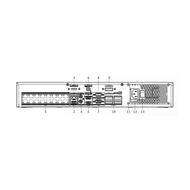 Hikvision DS-7732NI-M4/16P 32 Channel 16 PoE 1.5U 8K NVR — 32 MP, 64 TB, AcuSense Ready