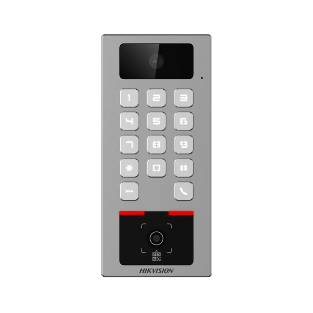 Hikvision QR Code Access Control Intercom Kit — DS-K1T502DBWX-CQRE1 Terminal, 7" Monitor & 4-Port PoE Switch
