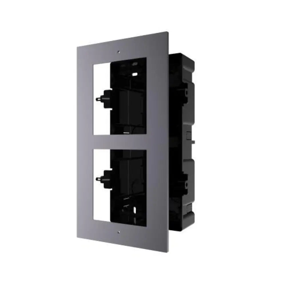 DS-KD-ACF2/PLASTIC — Hikvision Double Module Flush-Mount Bracket for Modular Door Station