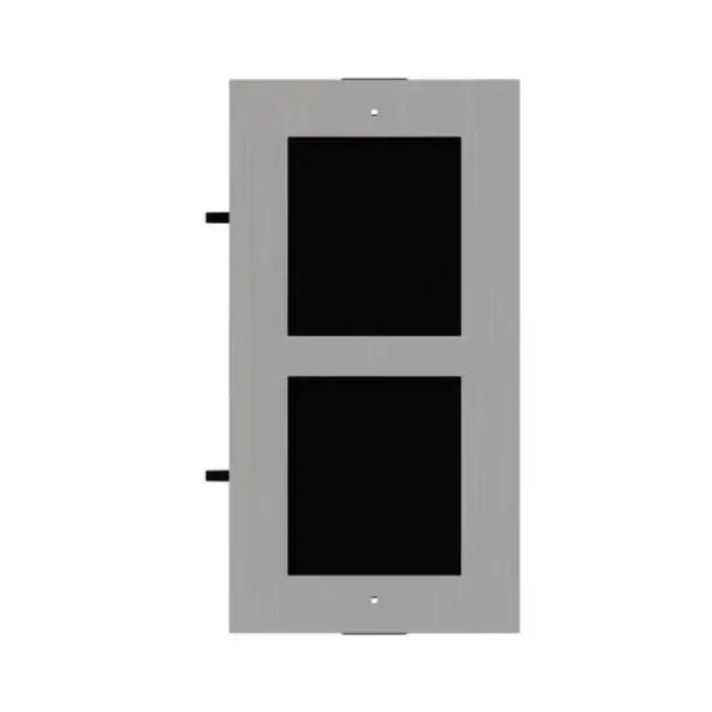DS-KD-ACF2/S — Hikvision Gen2 Stainless Steel 2-Module Flush Mount Box — image 1