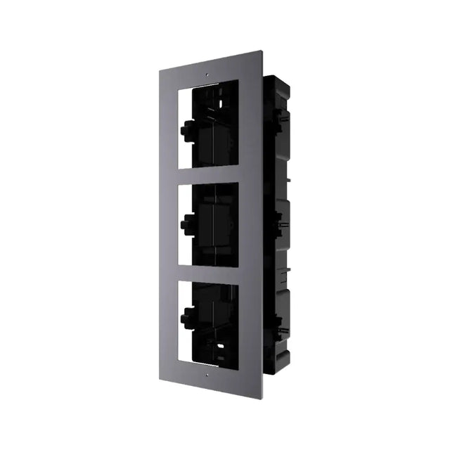 DS-KD-ACF3 — Hikvision Gen2 Intercom 3-Module Flush Mount Box