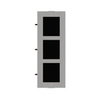 DS-KD-ACF3/S — Hikvision Gen2 Stainless Steel 3-Module Flush Mount Box — image 1