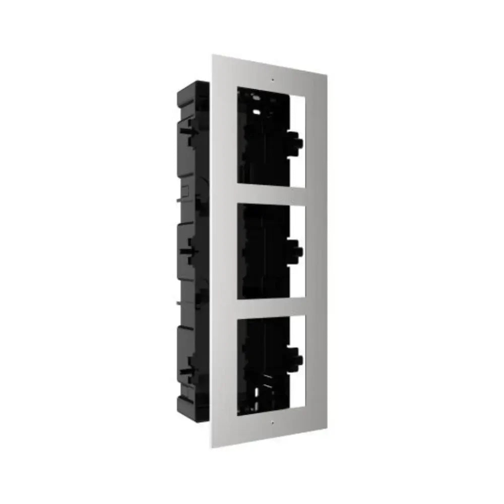 DS-KD-ACF3/S — Hikvision Gen2 Stainless Steel 3-Module Flush Mount Box — image 3