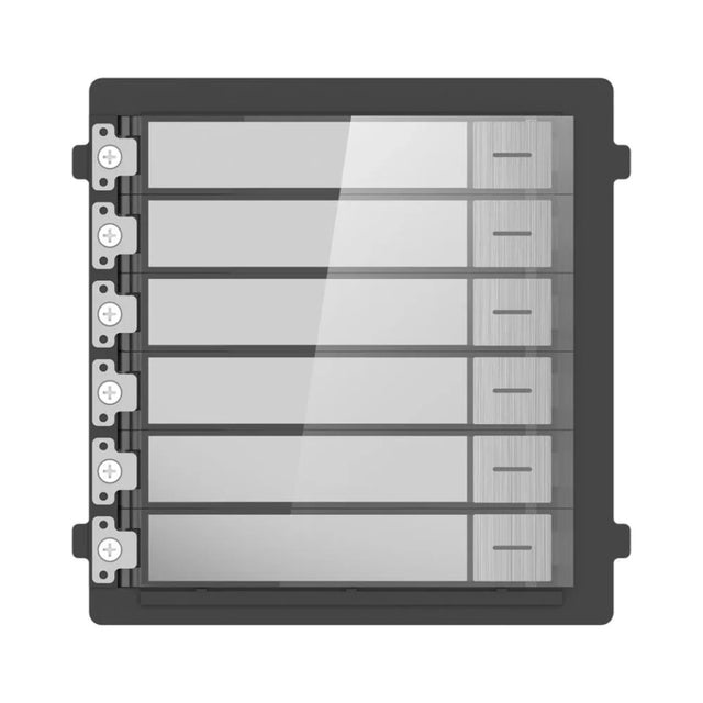 Hikvision DS-KD-KK/S Stainless Steel 6-Button Nametag Module for KD8 Pro
