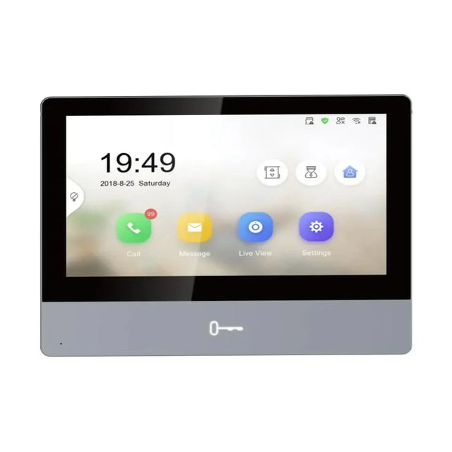 Hikvision DS-KH8350-WTE1 7" Indoor Intercom Monitor — Wi-Fi, PoE, Hik-Connect