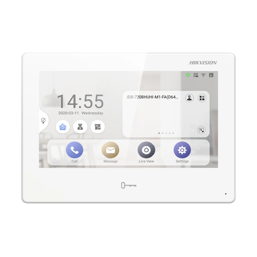 Hikvision DS-KH9310-WTE1 7" Android Indoor Station — AX Pro & CCTV, Wi-Fi, PoE