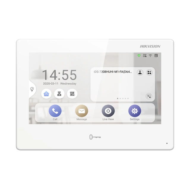 Hikvision DS-KH9310-WTE1 7" Android Indoor Station — AX Pro & CCTV, Wi-Fi, PoE