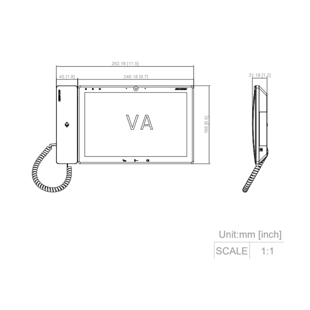 Hikvision DS-KM9503 IP Video Intercom Main Station — 10.1" Touch, SIP Server, PoE — image 2