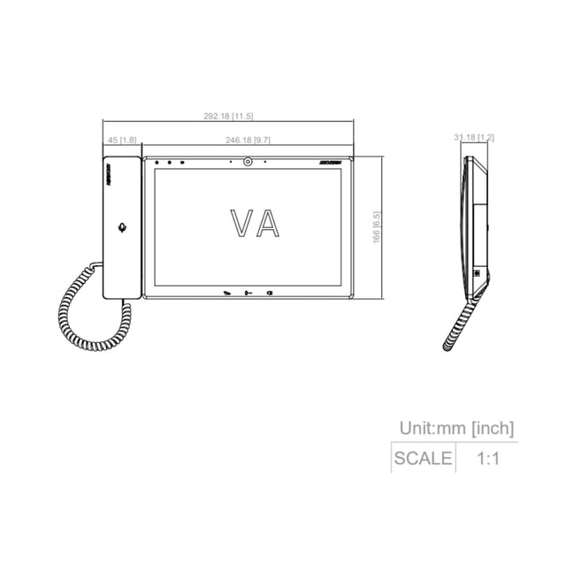 Hikvision DS-KM9503 IP Video Intercom Main Station — 10.1" Touch, SIP Server, PoE