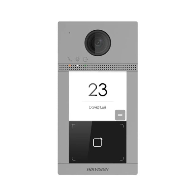 Hikvision DS-KV8113-WME1/Surface Aluminium Villa Door Station — 2MP, 1-Button, WiFi, IP65 IK08
