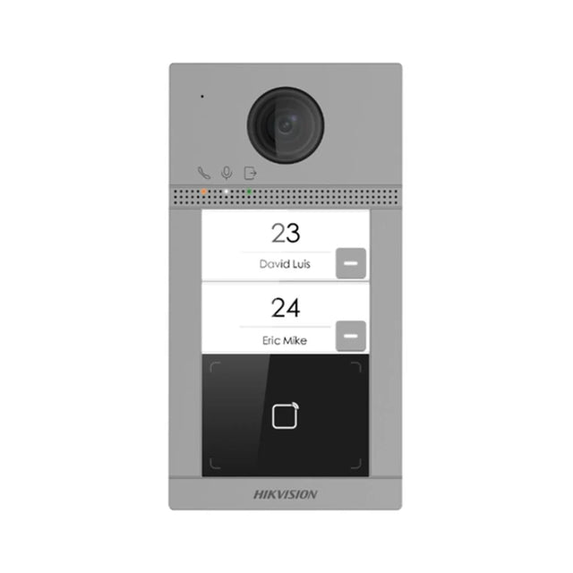 Hikvision DS-KV8213-WME1/Surface Aluminium Villa Door Station — 2MP, 2-Button, WiFi, IP65 IK08