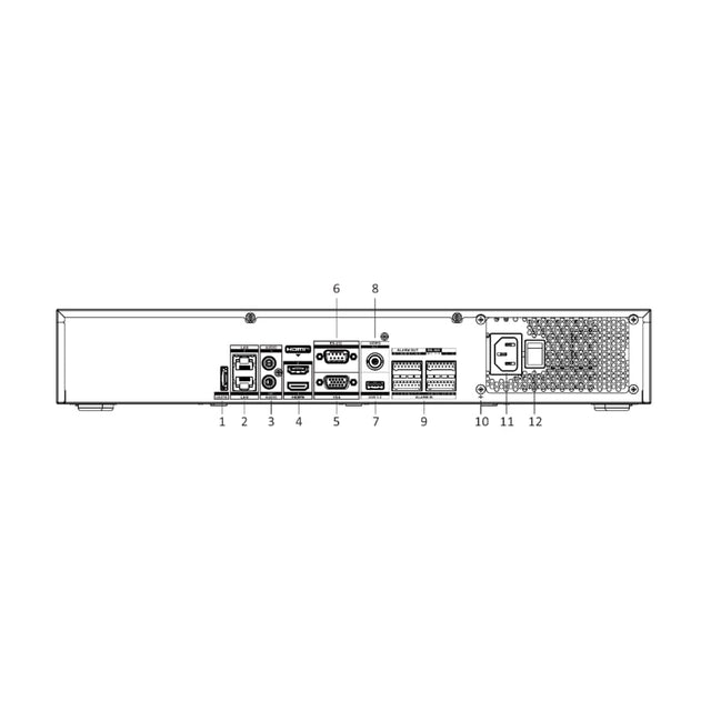 Hikvision iDS-7716NXI-M4/16P/X 16 Channel DeepinMind AI NVR — Face Recognition, AcuSearch, 64 TB