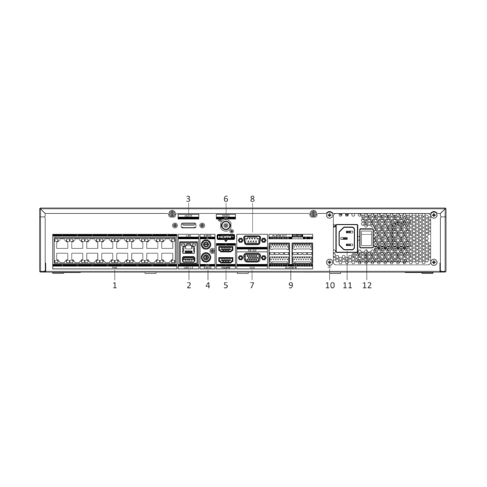 Hikvision iDS-7732NXI-M4/16P/X 32 Channel DeepinMind AI NVR — Face Recognition, AcuSearch, 64 TB — image 2