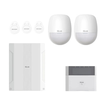 HiLook HA-ALARM-KIT1 — 8-Zone Wired Alarm System Kit (Panel, Keypad, 2x PIR, 3x Tags)