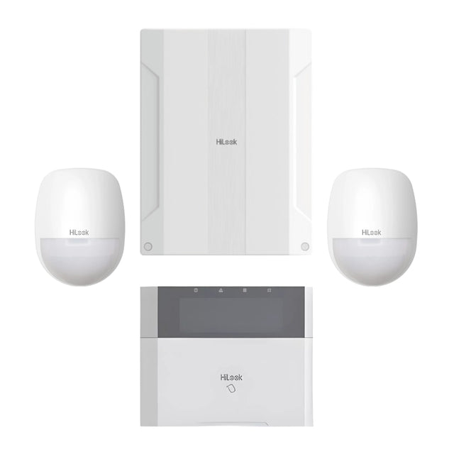 HiLook HA-ALARM-KIT1 — 8-Zone Wired Alarm System Kit (Panel, Keypad, 2x PIR, 3x Tags)