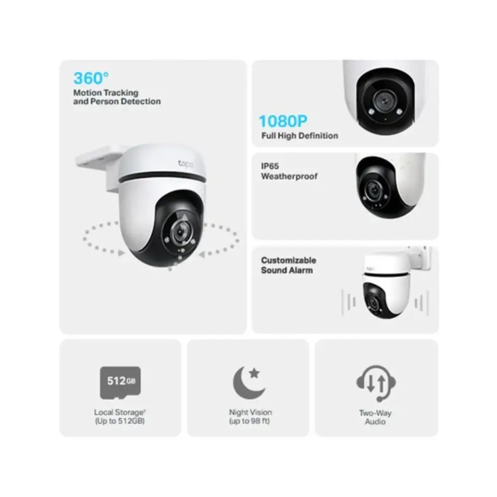 TP-Link Tapo TC40 Outdoor Pan Tilt Wi-Fi Security Camera | 1080p, 360°, Night Vision — image 2