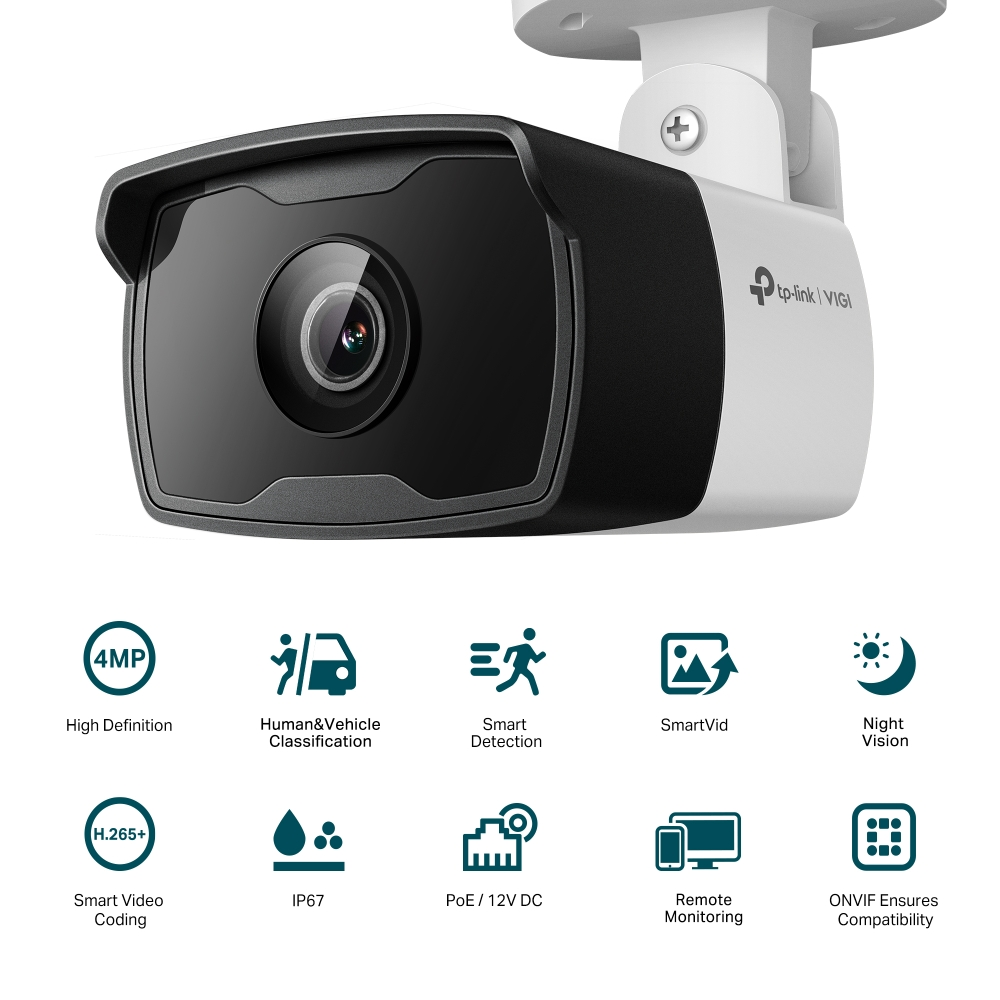 TP-Link VIGI C340I 4MP IR Outdoor Bullet Network Camera (6mm) — image 2
