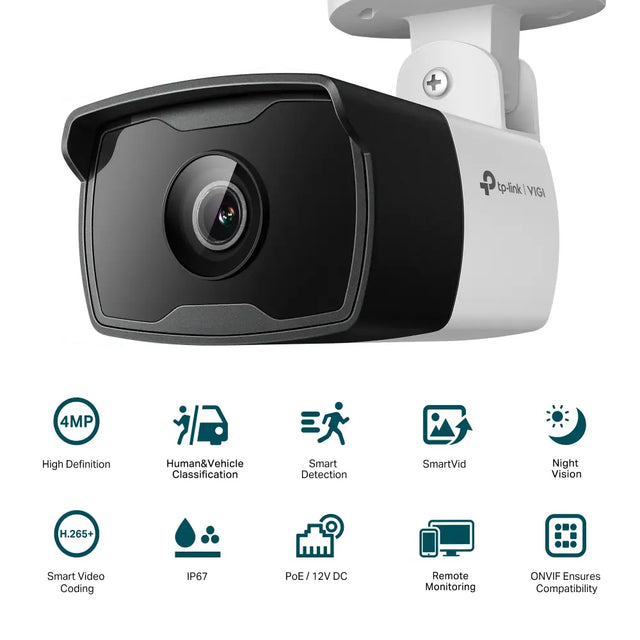 TP-Link VIGI C340I 4MP Outdoor IR Bullet Network Camera (2.8mm)