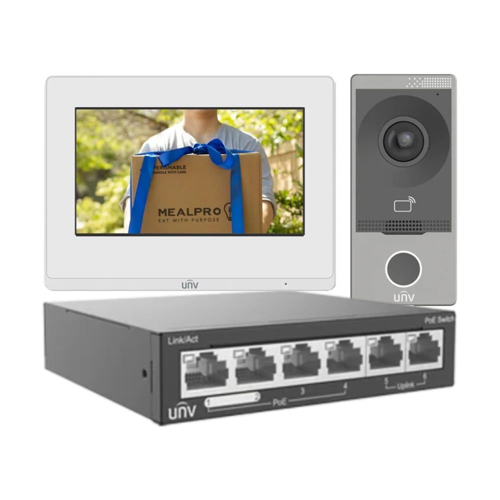 Uniview UNV KIT/201S/372S/NSW2020 Video Intercom & PoE Switch Kit — image 1